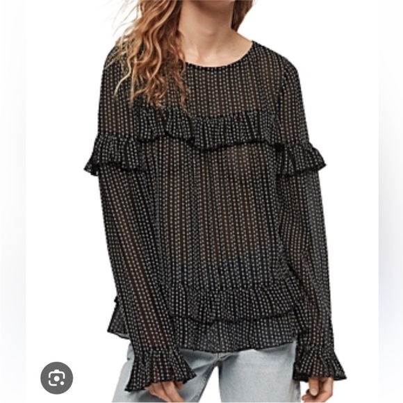 ALL SAINTS EVIA BLOUSE - Picture 1 of 5